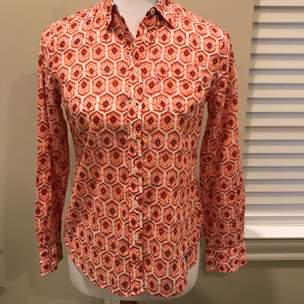 Talbots Cute Patterned Blouse